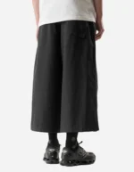7217 Cropped Hakama Pants Black (6)