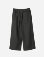 7319 Hemp Ripstop Pleated Trousers Black (7)