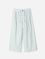 7319 Hemp Ripstop Pleated Trousers Light Blue (1)
