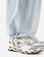 7319 Hemp Ripstop Pleated Trousers Light Blue (2)