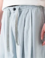 7319 Hemp Ripstop Pleated Trousers Light Blue (4)