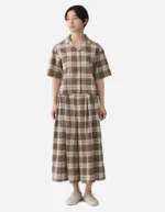 Madras Cotton Skirt Pants (5)