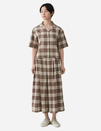 Madras Cotton Skirt Pants (5)