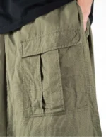 hakama pants 7232 kirin asym cargo hakama pants olive (2)