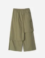 hakama pants 7232 kirin asym cargo hakama pants olive (8)