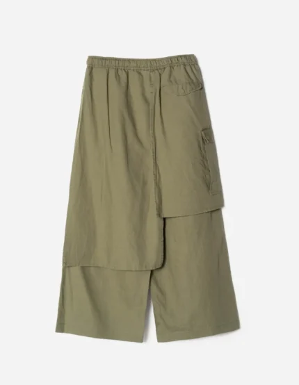 hakama pants 7232 kirin asym cargo hakama pants olive (8)